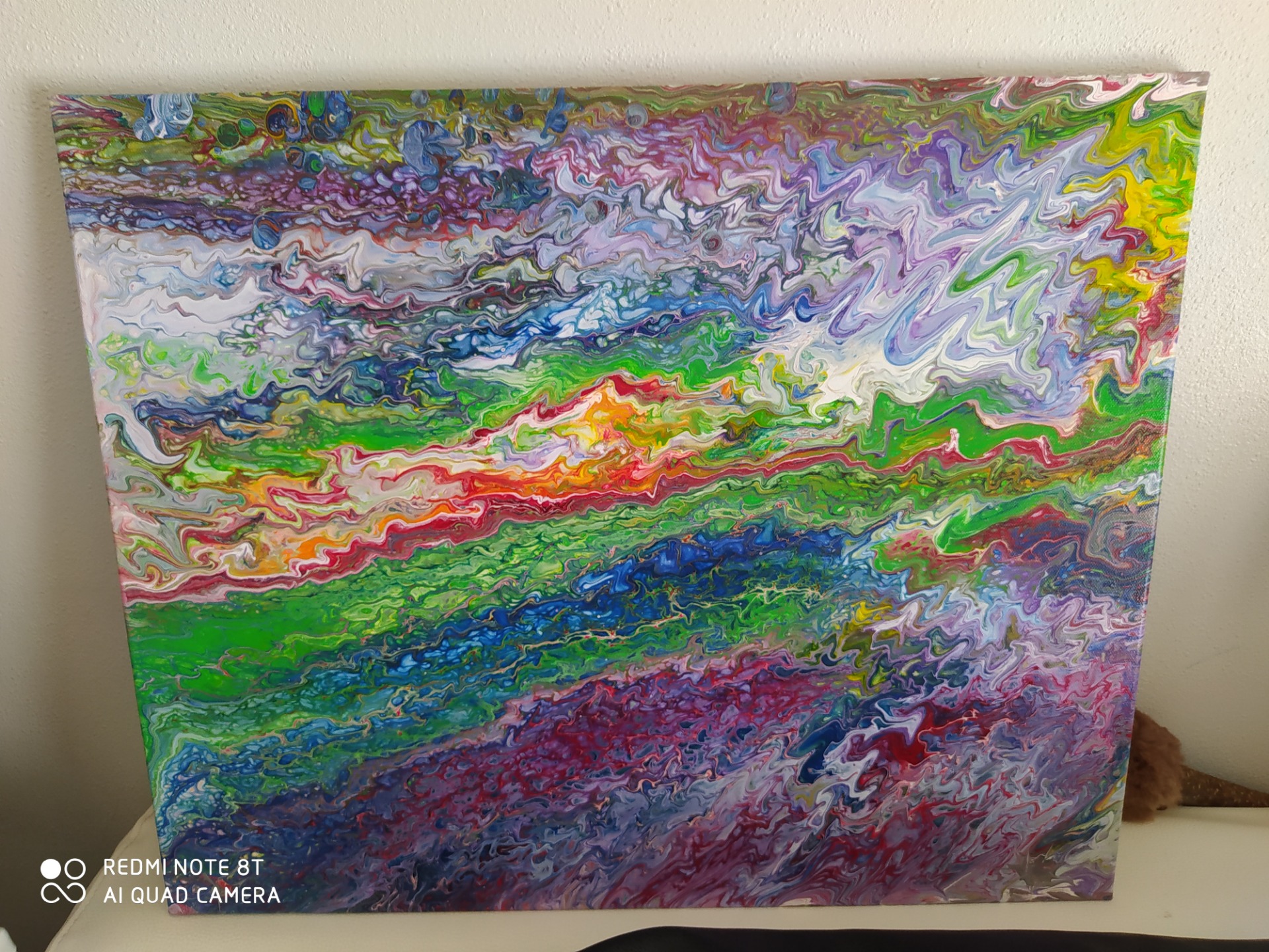 disponible :  CLAPOTIS DE COULEURS  -  90 €  (70x50)